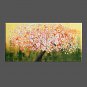 Hand-Painted Floral/Botanical Horizontal Panoramic,Modern/Contemporary One Panel Canvas Oil Painti