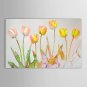 Hand-Painted Floral/Botanical One Panel Canvas Oil Painting For Home Decoration