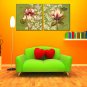 Oil Paintings Flower Style Canvas Material with Stretched Frame Ready To Hang Size 70*70*2PCS