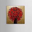 Hand-Painted Modern Thick Flower Oil Painting Wall Art living room Restaurant Decor With Frame Rea