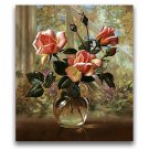 Print And Paint Rose Painting in Cheap Whosale Price