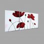Hand Painted Red Flower Oil Painting with Stretched Frame Ready to Hang