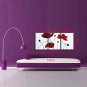 Hand Painted Red Flower Oil Painting with Stretched Frame Ready to Hang