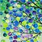 Hand-Painted Floral/Botanical Horizontal Panoramic,Classic Traditional Four Panels Oil Painting Fo