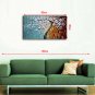 Palette Knife Art Oil Painting Hand Painted Wall Decor Picture White Cherry Blossom Stretched Fram