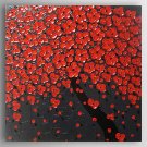 Hand-Painted Thick Oil Flower by Knife  Canvas Oil Painting With Stretcher For Home Decoration Rea