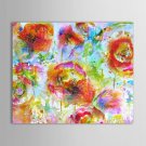 Hand-Painted Floral/Botanical One Panel Canvas Oil Painting For Home Decoration