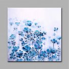 Hand-Painted Flowers Modern Art One Panel Canvas Oil Painting for Home Decoration