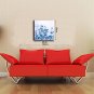 Hand-Painted Flowers Modern Art One Panel Canvas Oil Painting for Home Decoration