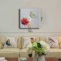 Hand-Painted Butterfly Gathering Honey Modern Art One Panel Canvas Oil Painting For Home Decoratio