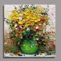 Hand-Painted Floral/Botanical One Panel Canvas Oil Painting For Home Decoration