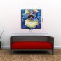 Hand-Painted Flowers Modern Art One Panel Canvas Oil Painting for Home Decoration