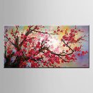 Oil Painting Plum Blossom FlowerHand Painted Canvas with Stretched Framed
