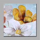Hand-Painted Flowers Modern Art One Panel Canvas Oil Painting for Home Decoration