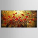 Oil Painting Flower Knife Living Painting Hand Painted Canvas with Stretched Framed