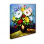 Hand-Painted Abstract The Lush Flowers Modern One Panel Canvas Oil Painting For Home Decoration