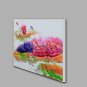 Hand-Painted Abstract Floral/Botanical Square,Modern One Panel Canvas Oil Painting For Home Decora