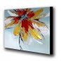 Hand-painted Abstract Flowers Oil Painting With Stretched Frame