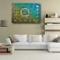 Ready to hang Stretched Hand-Painted Oil Painting 36"x24" on Canvas Wall Art Abstract Heavy Oils B