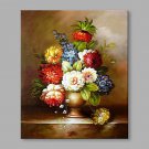 Hand-Painted Classical Beautiful Floral Modern One Panel Canvas Oil Painting For Home Decoration
