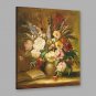 Hand-Painted Classical Beautiful Flowers and Vase Modern One Panel Canvas Oil Painting For Home De