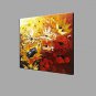 Hand-Painted Knife Abstract Flower Oil Painting Home Wall Art With Stretcher Frame Ready To Hang