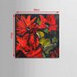 Hand-Painted Knife Abstract Flower Oil Painting On Canvas With Stretcher Frame Ready To Hang