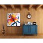 Single Modern Abstract Pure Hand Draw Frameless Decorative Painting Blooming Flowers