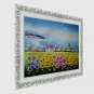 Hand-Painted Landscape / Floral/Botanical European Style Oil Painting,Canvas One Panel