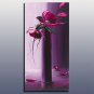 Hotselling handmade good quality flower painting canvas modern heavy texture abstract flower art W