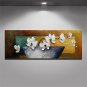 Hand-Painted Still Life Floral/Botanical 100% Hang-Painted Oil PaintingModern European Style One P