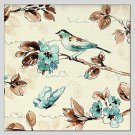 Floral Style Canvas Material Oil Paintings with Stretched Frame Ready To Hang Size 70*70 CM