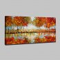 Large Size Hand Painted Modern Abstract Mangrove Oil Paintings On Canvas Wall Art With Stretched F