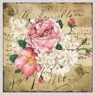 Oil Paintings Floral Style Canvas Material With Wooden Stretcher Ready To Hang Size70*70CM .