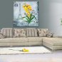 Oil Paintings Floral Style Canvas Material With Wooden Stretcher Ready To Hang Size70*70CM .