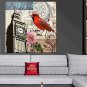 Oil Paintings Floral Style Canvas Material With Wooden Stretcher Ready To Hang Size70*70CM .