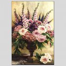 Oil Paintings Flower Style , Canvas Material with Stretched Frame Ready To Hang SIZE:60*90CM.