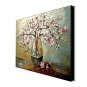 Hand-Painted Modern Flower Thick Knife Oil Painting on Canvas Wall Art Contempory Color Home Deco