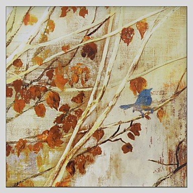 Floral Style Canvas Material Oil Paintings with Stretched Frame Ready To Hang Size 70*70 CM