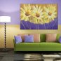 Oil Paintings Floral Style Canvas Material With Wooden Stretcher Ready To Hang Size60*90CM .