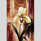 Oil Paintings Floral Style Canvas Material With Wooden Stretcher Ready To Hang Size 60*90 CM .