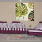 Botanical Style Canvas Material Oil Paintings with Stretched Frame Ready To Hang Size 70*70 CM