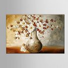 Ready to Hang Stretched Frame Hand-Painted Flower Oil Painting Canvas Wall Art Home Office Decor