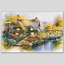 Oil Painting Modern Landscape , Canvas Material with Stretched Frame Ready To Hang SIZE:60*90CM.