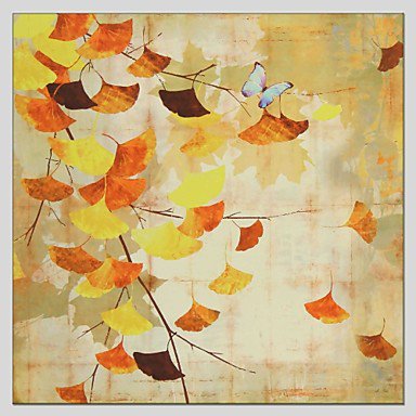 Floral Style Canvas Material Oil Paintings with Stretched Frame Ready To Hang Size 70*70 CM
