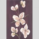 Oil Paintings Floral Style Canvas Material With Wooden Stretcher Ready To Hang Size 60*90 CM .