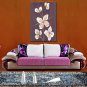 Oil Paintings Floral Style Canvas Material With Wooden Stretcher Ready To Hang Size 60*90 CM .