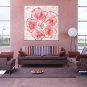 Oil Paintings  Flower Style Canvas Material With Wooden Stretcher Ready To Hang Size60*60CM and 70