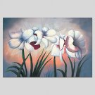 Oil Paintings Floral Style Canvas Material With Wooden Stretcher Ready To Hang Size 60*90 CM .
