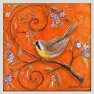 Oil Paintings Modern Flower And Bird Style Canvas Material With Wooden Stretcher Ready To Hang SIZ